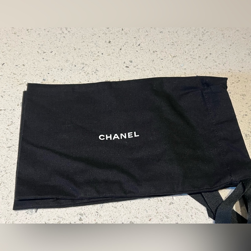CHANEL Black Logo Dust Bag